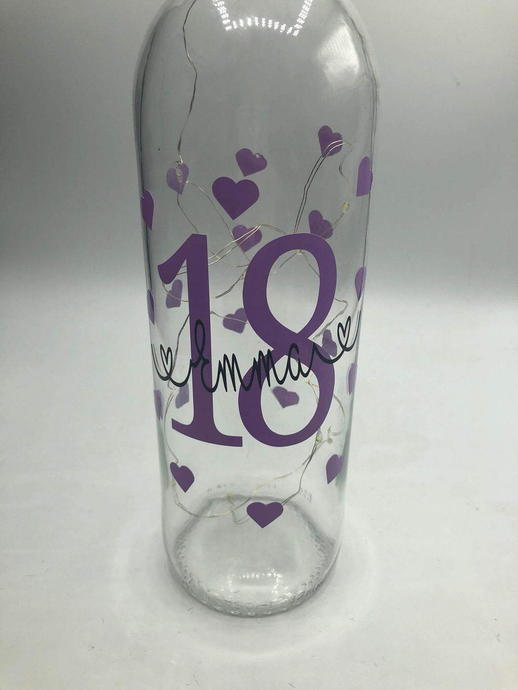 Personalised Light Up Bottle, Milestone Birthday, Gift for her, Special Birthday Gift, 18th Gift, 21st Gift, 30th Gift, 40th Gift, 50th Gift