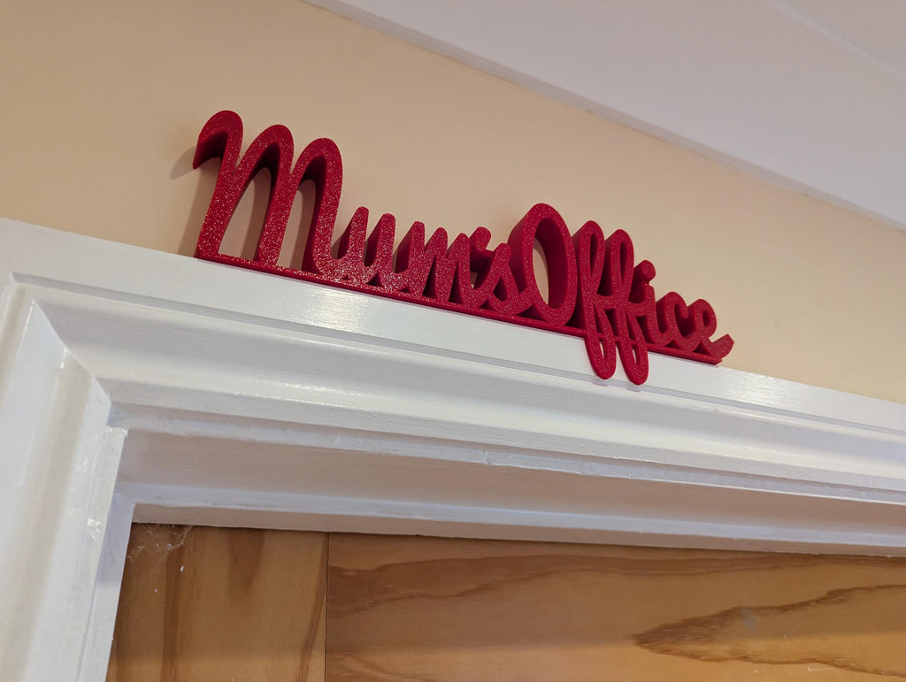 Mum's Office Door Sign, Mum Door Sign, Door Topper, Custom Door Sign, Mum Wall Sign, Above Door Sign, Quirky Sign, Gift for Mum, Mum's Space