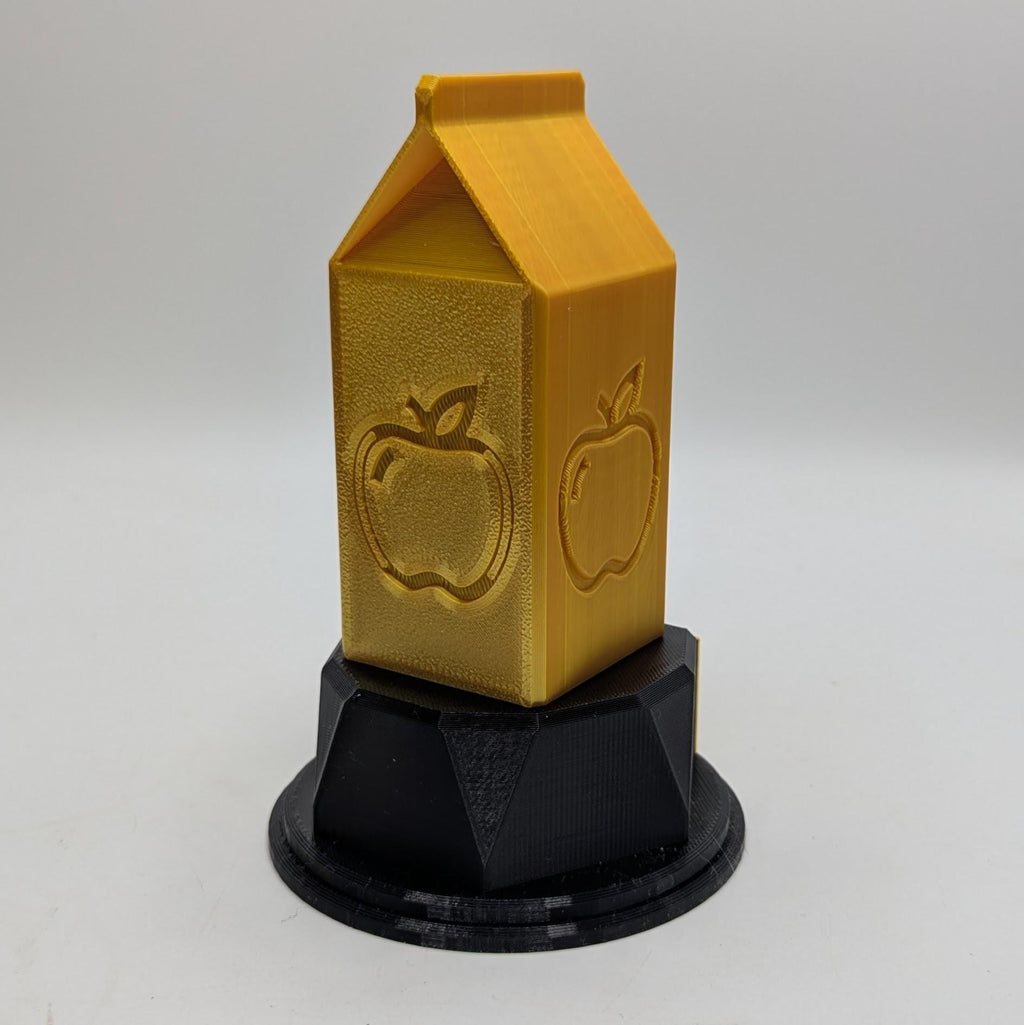 Personalised Apple Juice Trophy, Custom Trophy Gift, Apple Juice Lover Trophy, Apple Juice Award, Apple Juice Carton Gift, Apple Juice