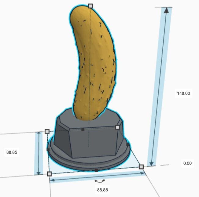 Personalised Gherkin Trophy, Custom Trophy Gift, Gherkin Lover Trophy, Gherkin Award Gift, Pickle Award Trophy, Gherkin Shaped Gift, Gherkin