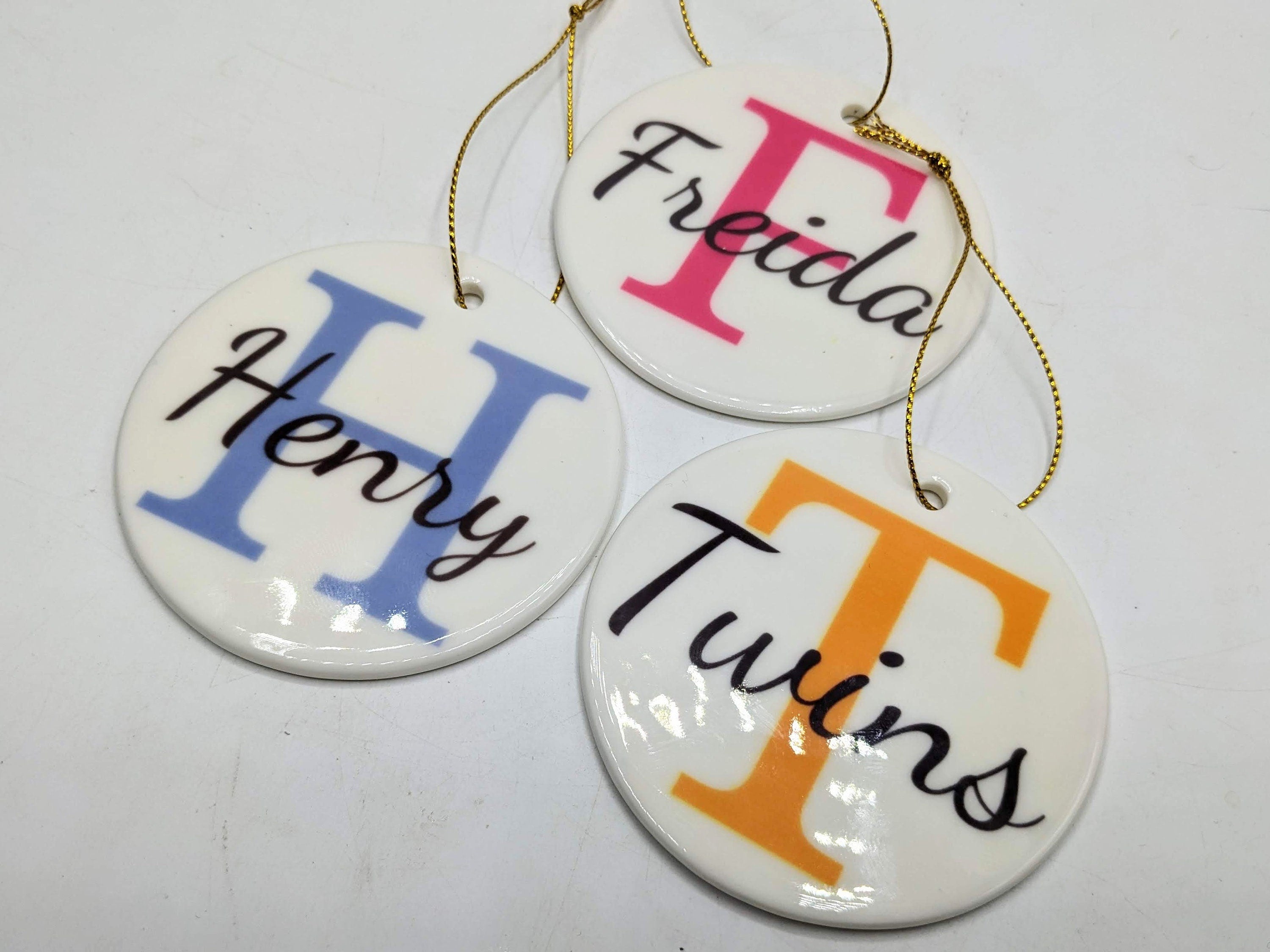 Personalised Ceramic Christmas Tree Ornament with Name / Personalised Bauble / Hanging Tree Decoration | Christmas Keepsake Gift / Bauble