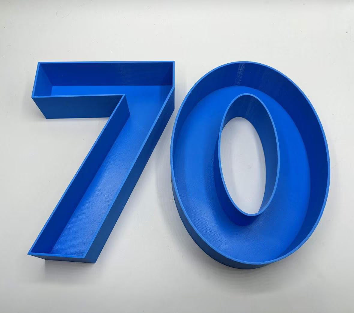 70th Birthday Cake Decoration, Large Numbers (8.5") for Sweet filling Birthday Cake Alternative, Birthday Party Display, 70th Birthday Decor