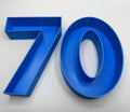 70th Birthday Cake Decoration, Large Numbers (8.5") for Sweet filling Birthday Cake Alternative, Birthday Party Display, 70th Birthday Decor