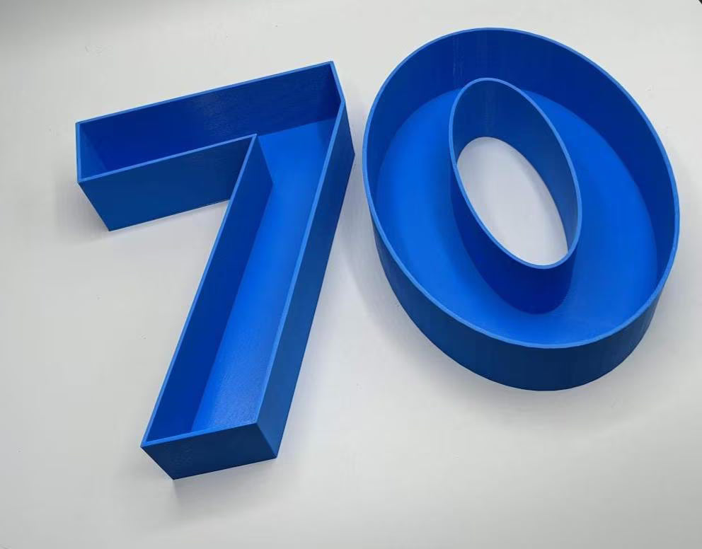 70th Birthday Cake Decoration, Large Numbers (8.5") for Sweet filling Birthday Cake Alternative, Birthday Party Display, 70th Birthday Decor
