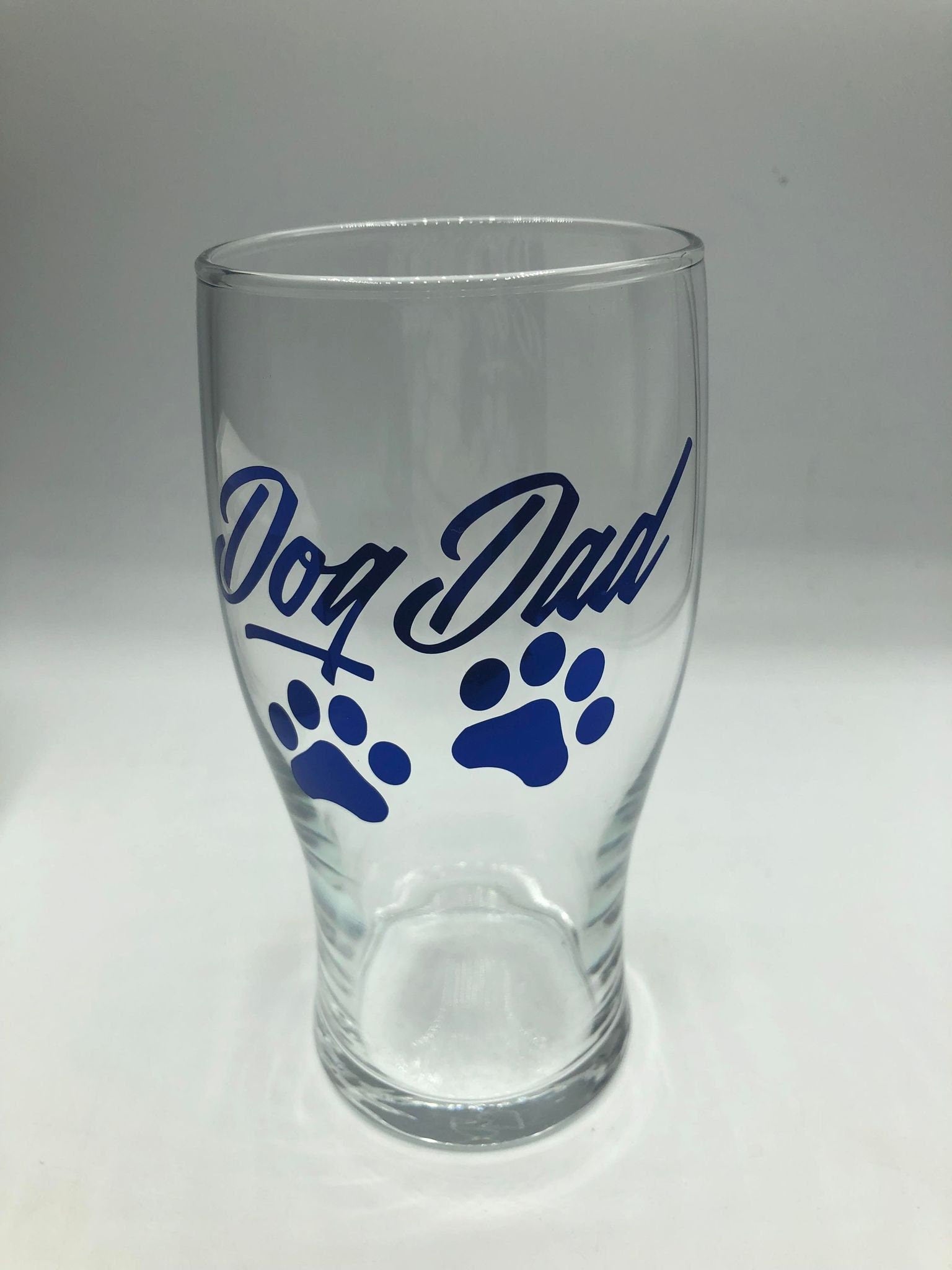 Dog Dad Pint Glass, Father's Day Gift, Present for Dad, Gift for Dog Lover, Dog Owner Gift, Pet Lover Gift, Dog Walker Present, Dog Groomer