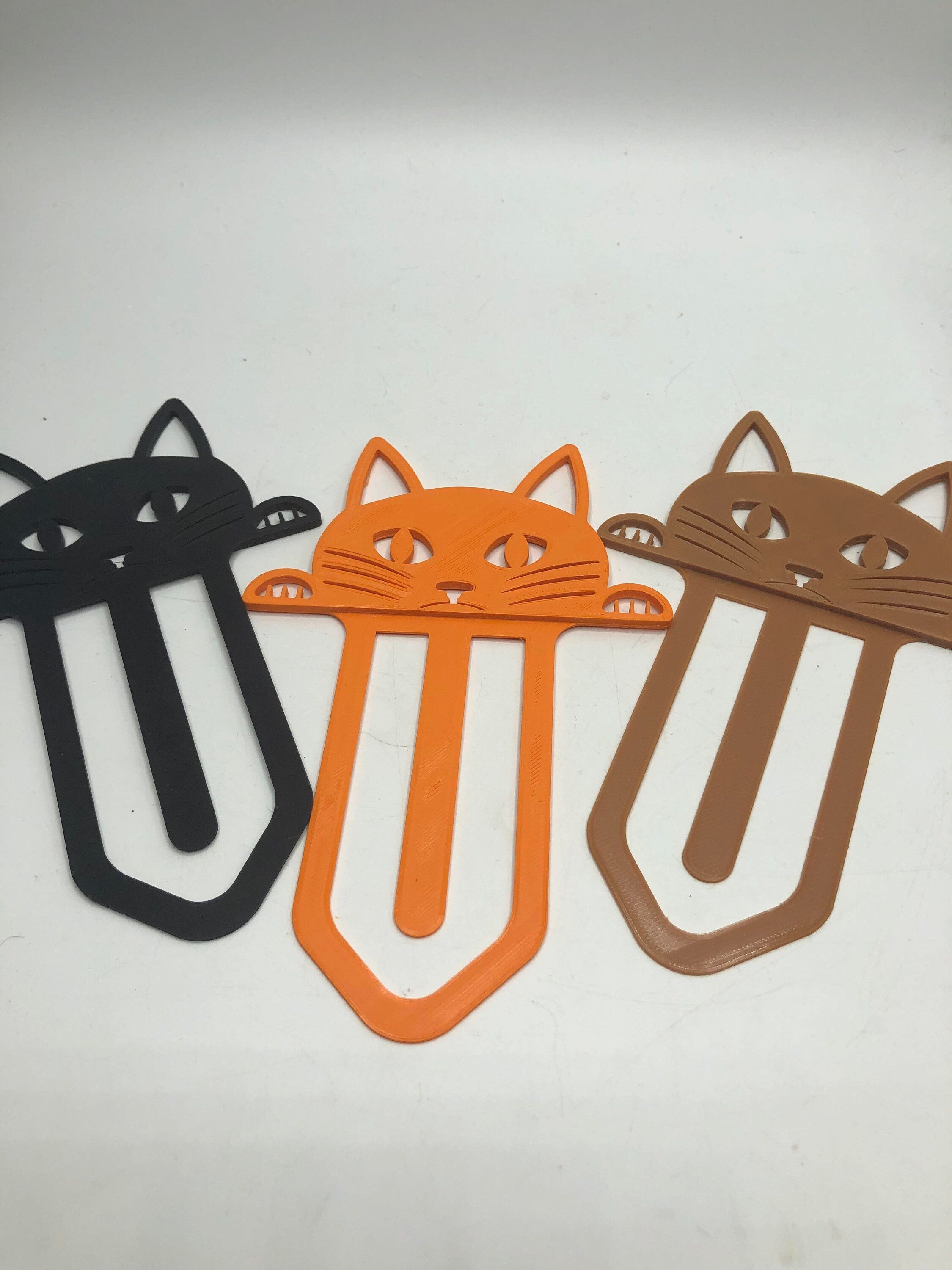 Cat Bookmark, Kitten Bookmark, Peeping Cat Bookmark, Cat Page Marker, Cat Lover Gift, Black/Ginger Cat, Under 5 Pound, Cat Stocking Filler