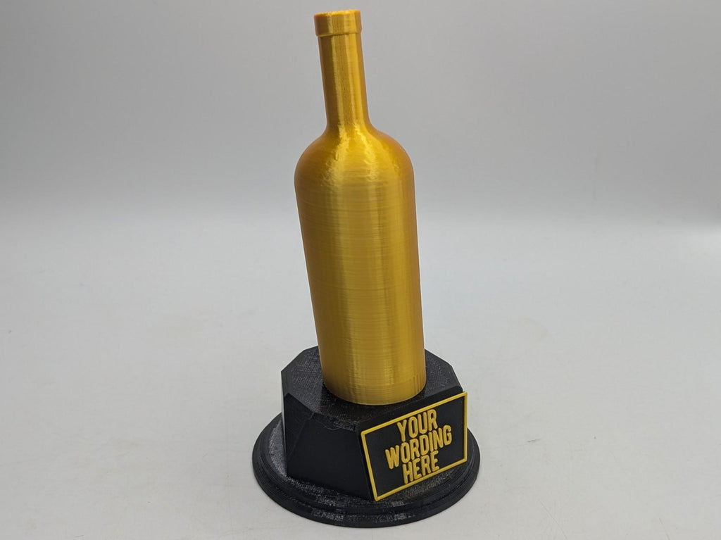 Personalised Wine Bottle Trophy, Best Wine Trophy, Wine Lover Trophy, Novelty Office Trophy, Biggest Drinker Award, Custom Trophy Wine Award