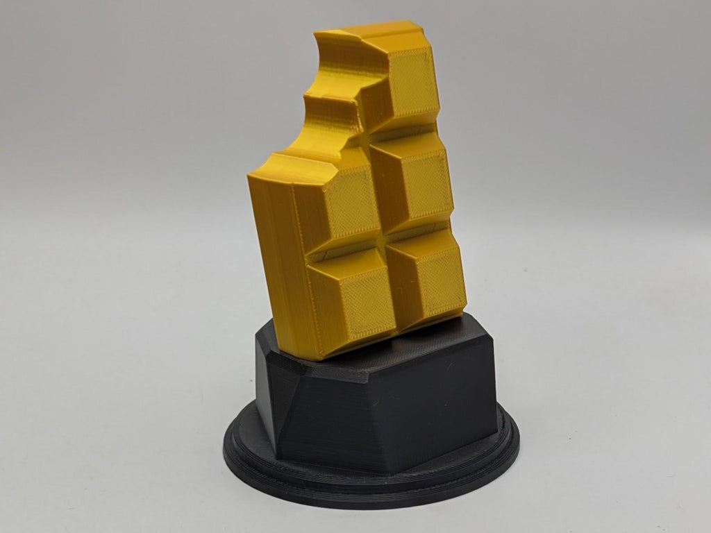 Personalised Chocolate Bar Trophy, Chocolate Award Trophy, Gift for Chocolate Lover, Custom Trophy Gift, Chocolate Award Gift, Office Trophy