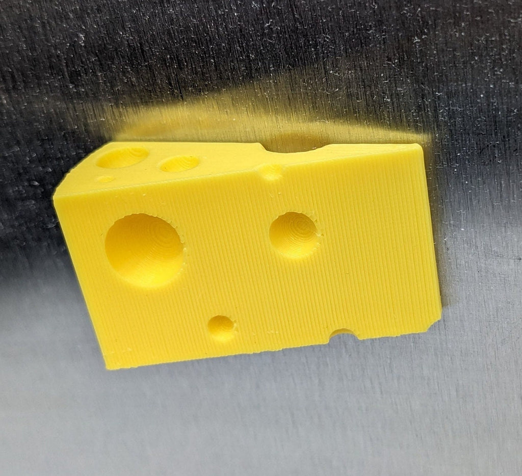 Swiss Cheese Style Magnet / Funny Novelty Magnet in the shape of Swiss Cheese/ Cheese Lovers Magnet / Magnet in the Shape of Cheese / Magnet