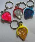 Plectrum Holder Keyring / Guitar Pick Holder Keyring with picks / Guitarist Keyring / Gift for Guitarist / Plectrum Guitar / Guitar Keyring