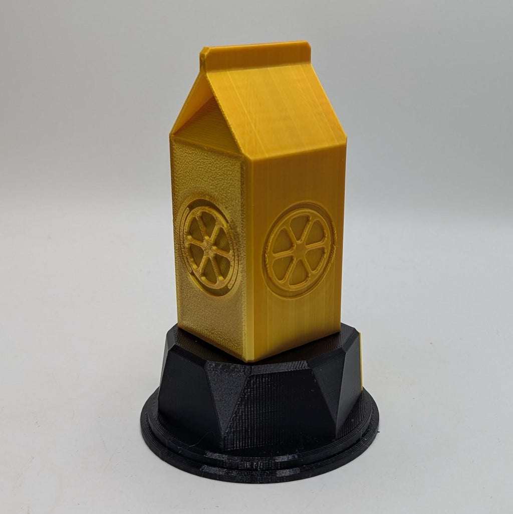 Personalised Orange Juice Trophy, Custom Trophy Gift, Orange Juice Lover Trophy, Orange Juice Award, Orange Juice Carton Gift, Orange Juice