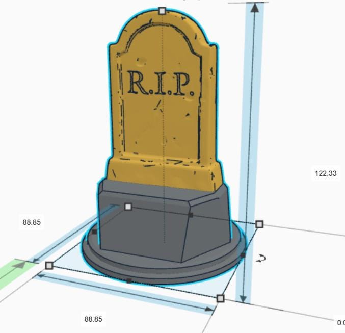 Personalised Headstone Trophy, Custom Trophy Gift, Halloween Lover Trophy, RIP Trophy Award, Headstone Shaped Award, Headstone Joke Award