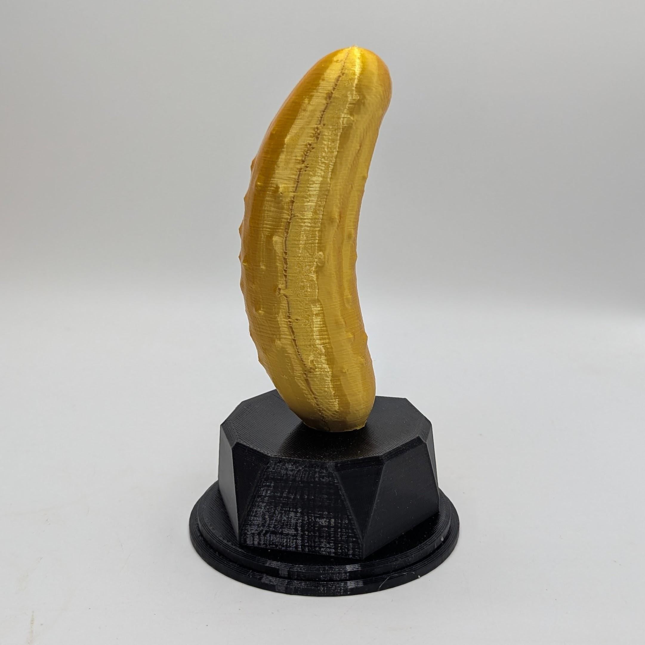 Personalised Gherkin Trophy, Custom Trophy Gift, Gherkin Lover Trophy, Gherkin Award Gift, Pickle Award Trophy, Gherkin Shaped Gift, Gherkin