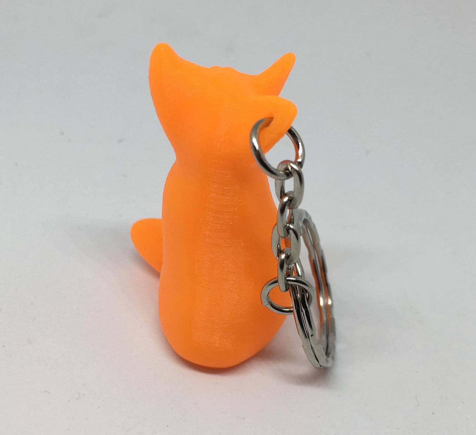 Fox Shape Keyring, Red Fox Keychain, Fox Lover Gift, Animal Lover Gift, Cute Fox Keyring, Fox Bag Tag, Fox Keychain, Fox Bag Tag Gift, Foxy