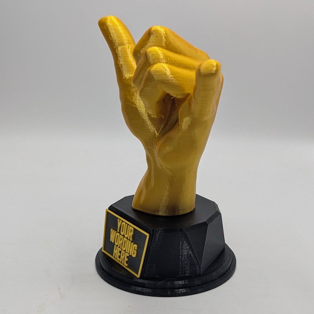 Personalised Shaka Hand Trophy, Shaka Award Gift, Custom Trophy Gift, Funny Shaka Hand Award. Trophy, Shaka Hand Gift, Shaka Hand Trophy