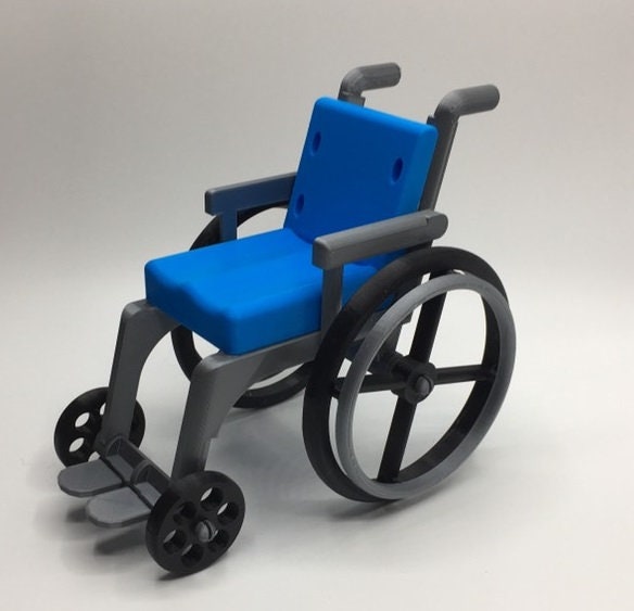Mini Wheelchair Toy / Compatible with soft Doll Sized Toys / Doll Sized Wheelchair / Suitable for over 14 Years of Age / Wheelchair Display