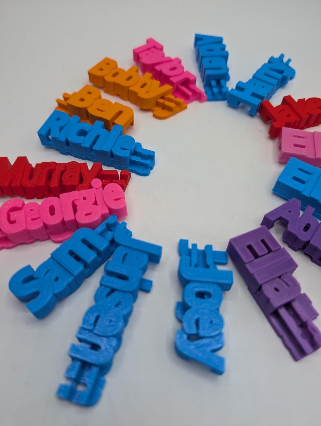 Personalized Named USB Cable Clip, 3D Printed Marker