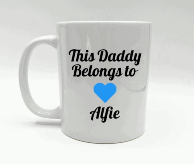 Personalized 'This Daddy Belongs To' Mug, Father's Day Gift