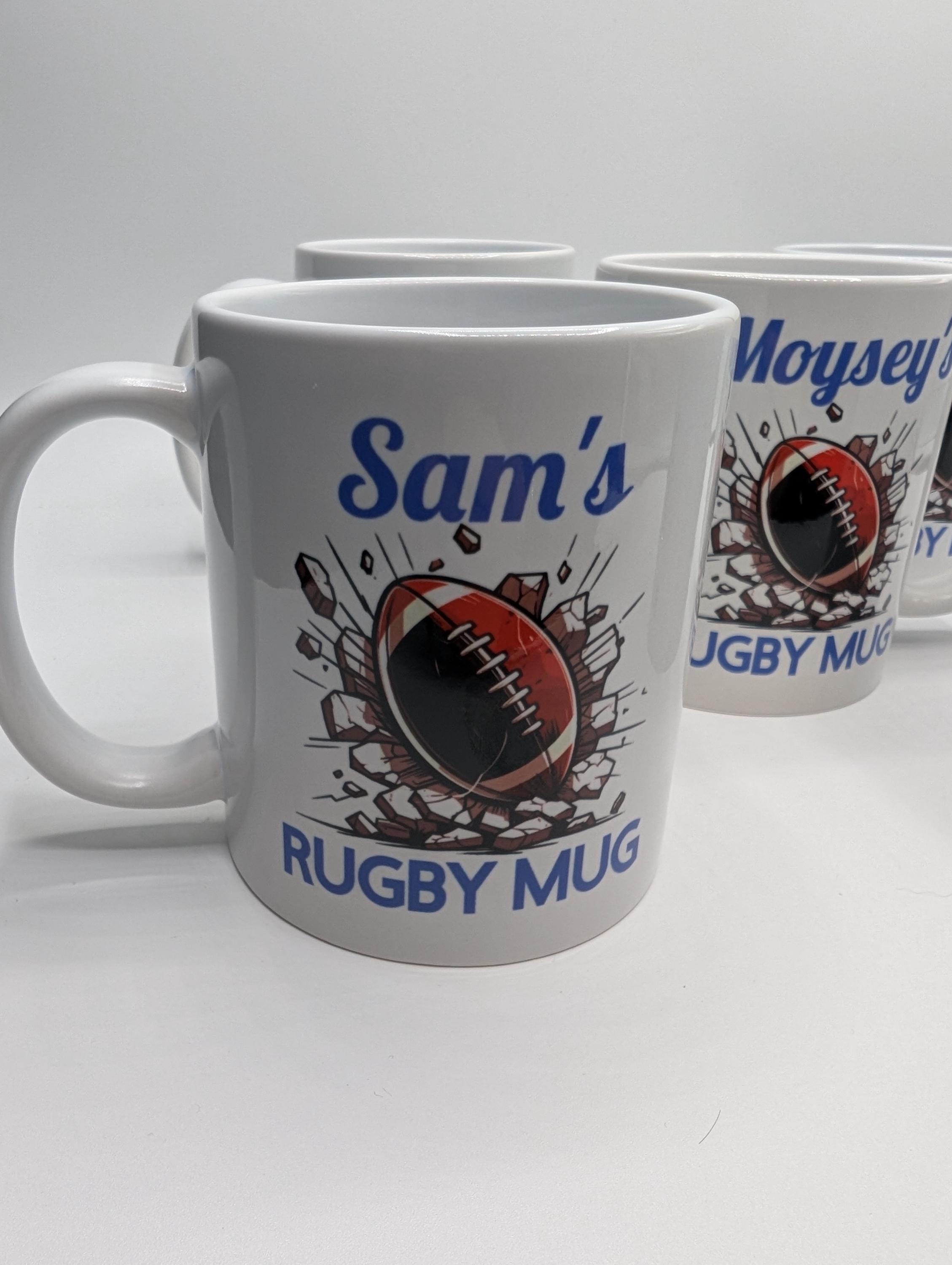 Personalised Rugby Mug / Gift for Rugby Player / Personalised Rugby Gift / Rugby Stocking Filler / Boys Rugby / Girls Rugby / Gift for Rugby