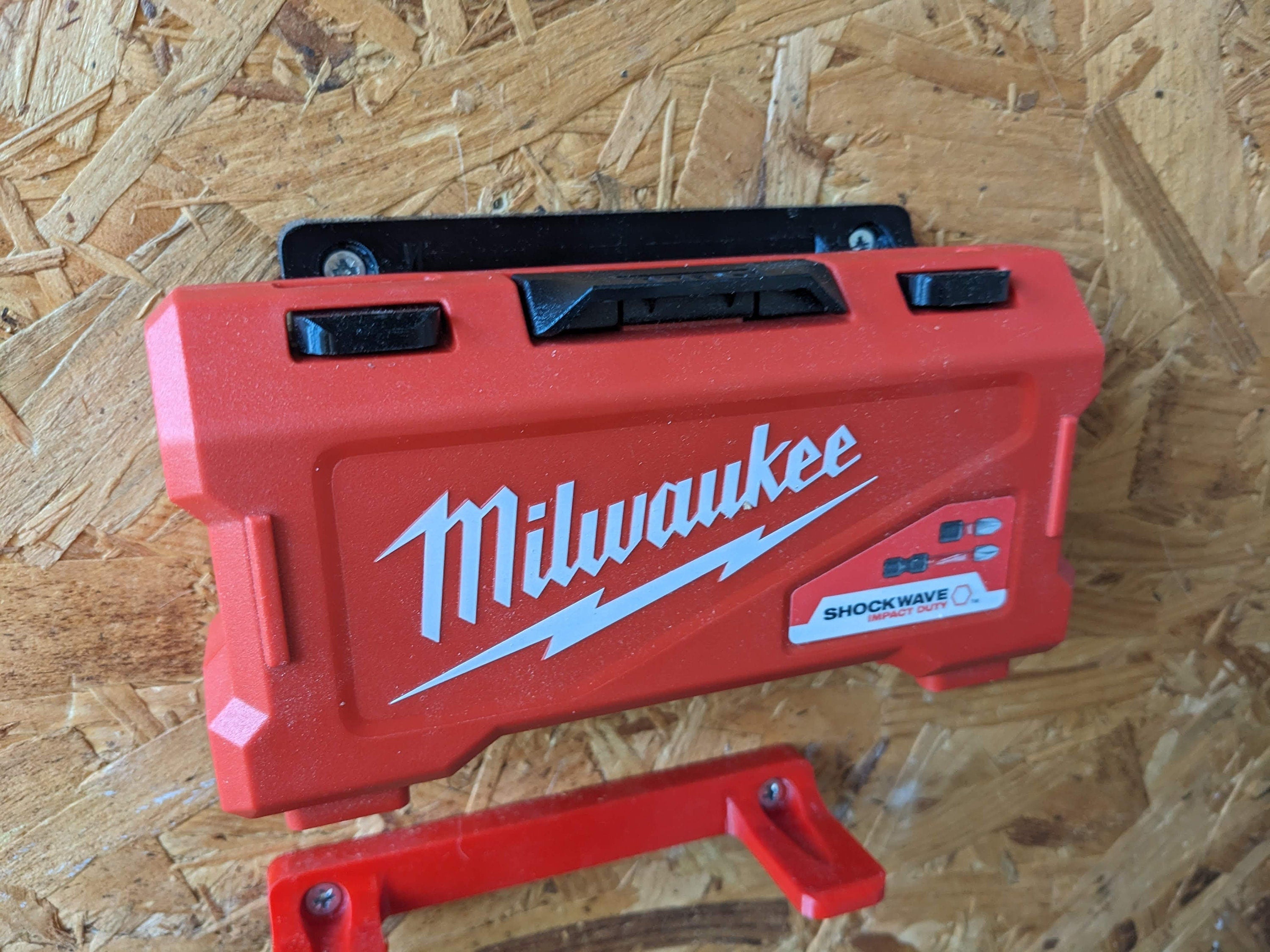 Wall Mount for Milwaukee Shockwave Bit Set Boxes / SHOCKWAVE Box Wall Mount / Milwaukee Shockwave Bit Set Boxes Mount / Wall Mount Milwaukee