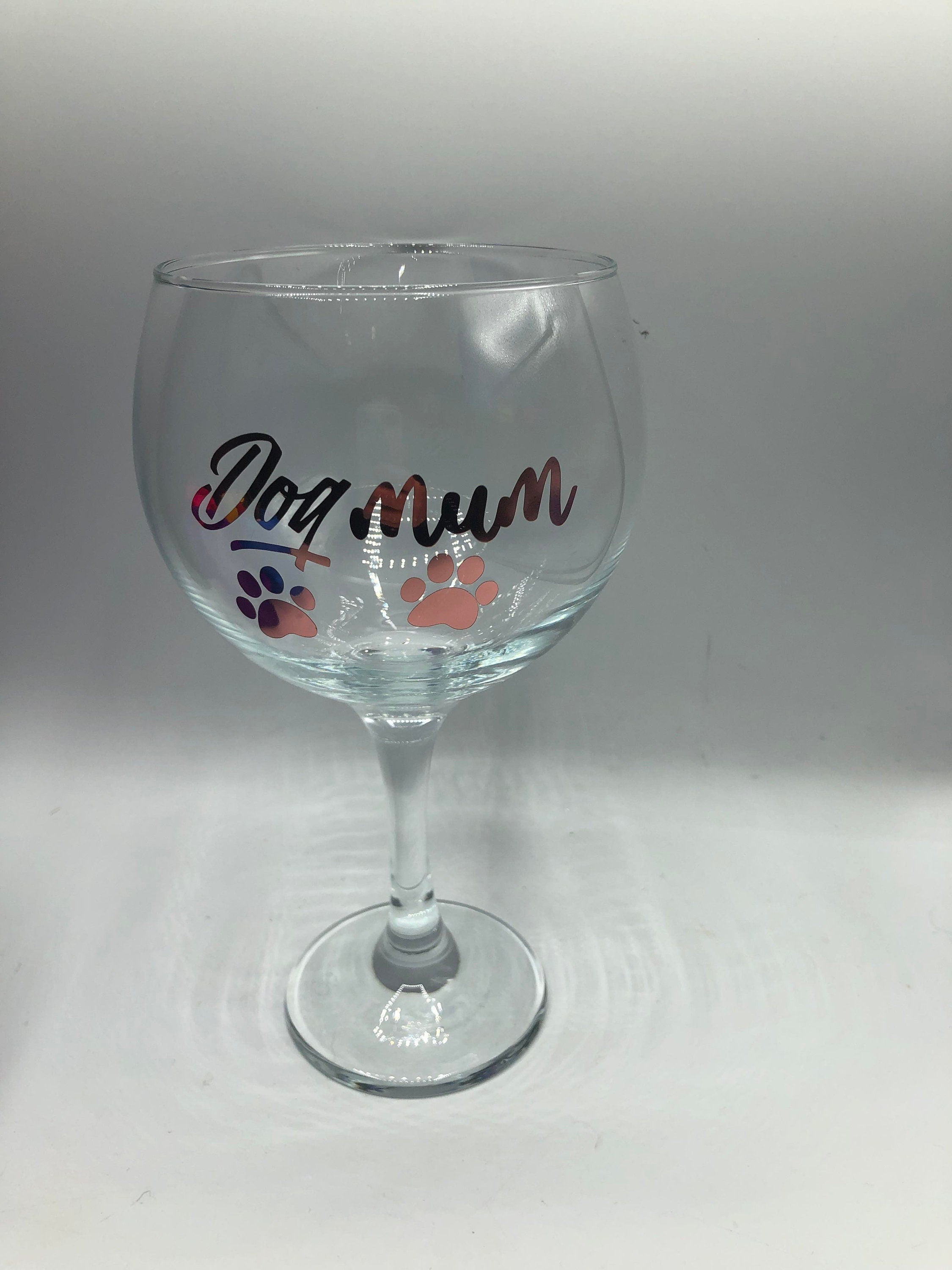Dog Mum Glass / Dog Mum Gin/Wine/Latte/Prosecco Glass / Mother's Day Gift / Mum Gift / Dog Mam Glass / Christmas Gift / Dog Mum / Dog Mam