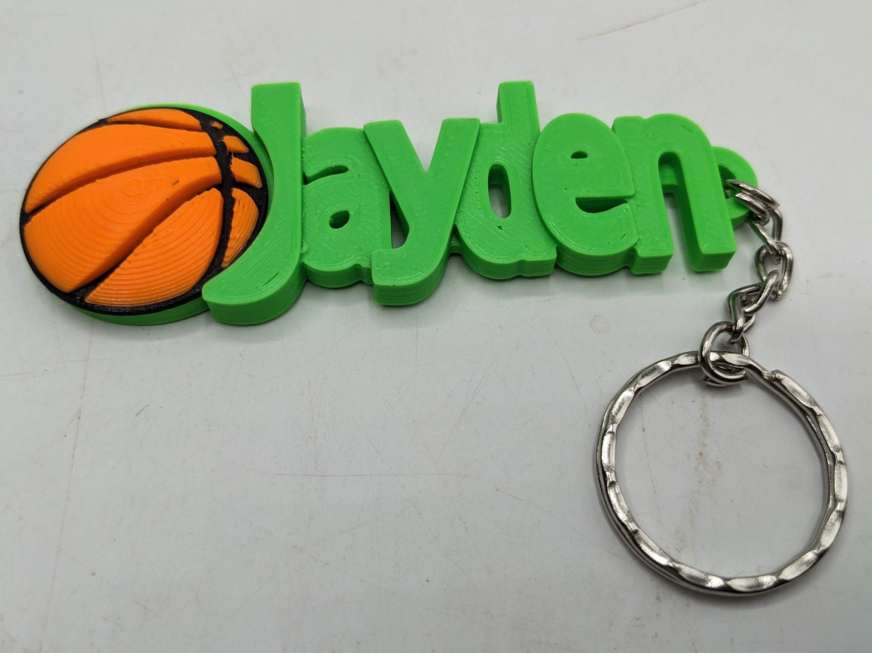 Personalised Basketball Keyrings, Custom Made Basketball Gift, Basketball Player Gift, Basketball Name Bag Tag, Gift for Basketball Lover