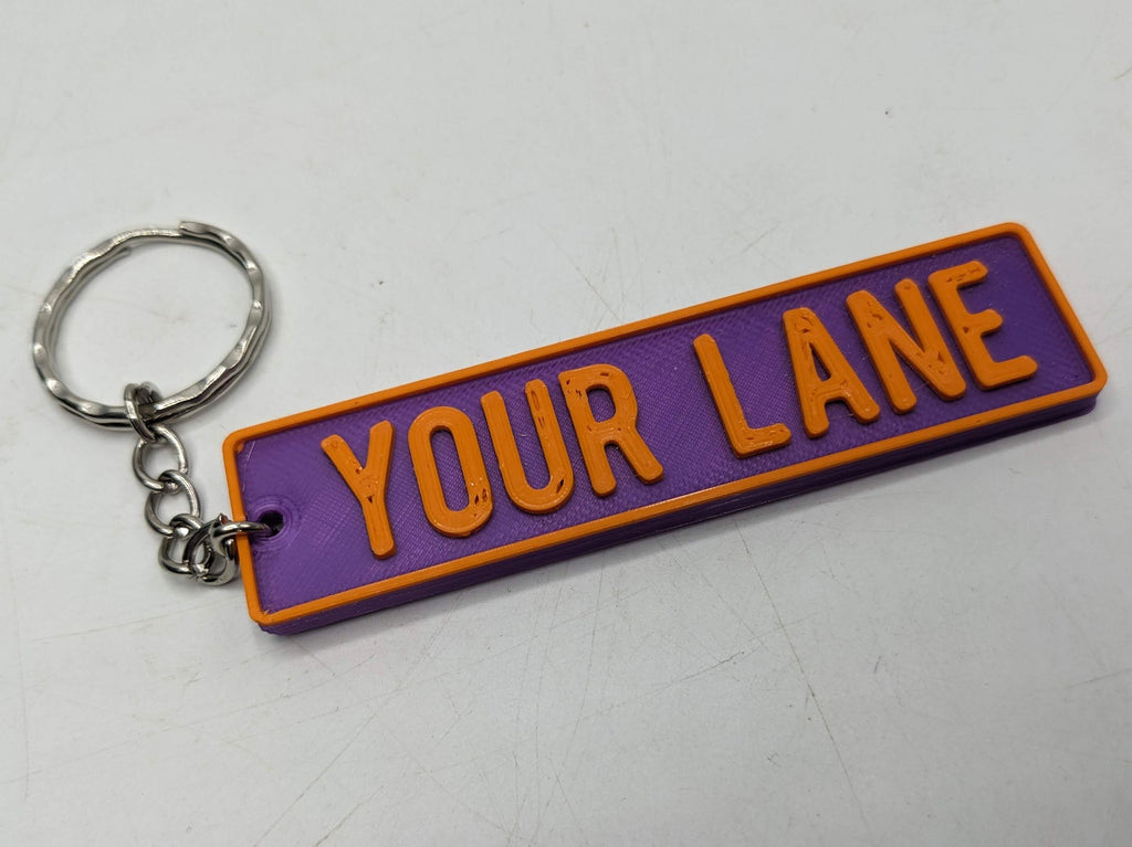 Personalised Street Sign Keyring / Street Road Name Keyring / Personalised Street Sign Keychain / Street Sign Bag Tag / Personalised Keyring