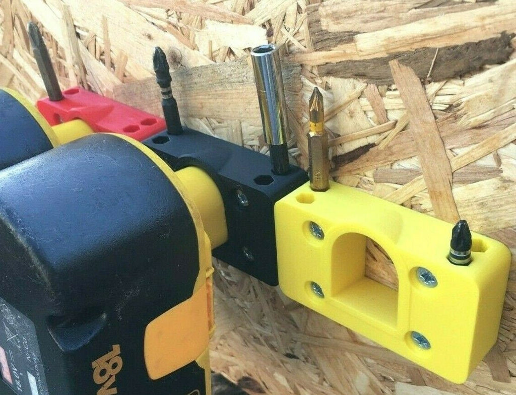 Wall Mount for Ryobi Plus One 18v Battery + colour choice / Ryobi One + Batteries / Battery Mount Holder for Ryobi Plus One 18v Battery