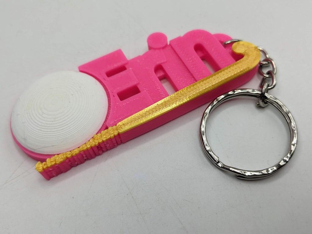 Field Hockey Keyring / Hockey Party Bag / Hockey Team Keyring / Grass Hockey / Hockey Player Gift / Personalised Hockey Gift / Hockey Party