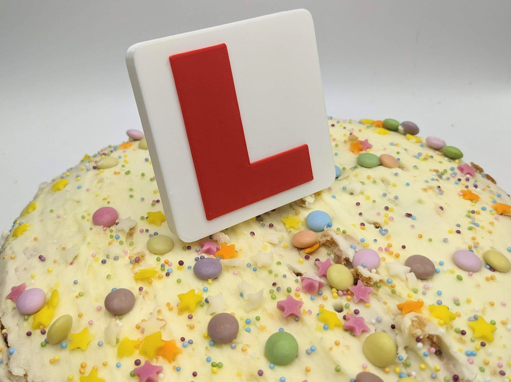 Learner Driver Cake Topper / New Driver Cake Topper / LPlate Cake Topper / 17th Birthday Cake /P Plate Cake Topper / Just Passed Cake Topper