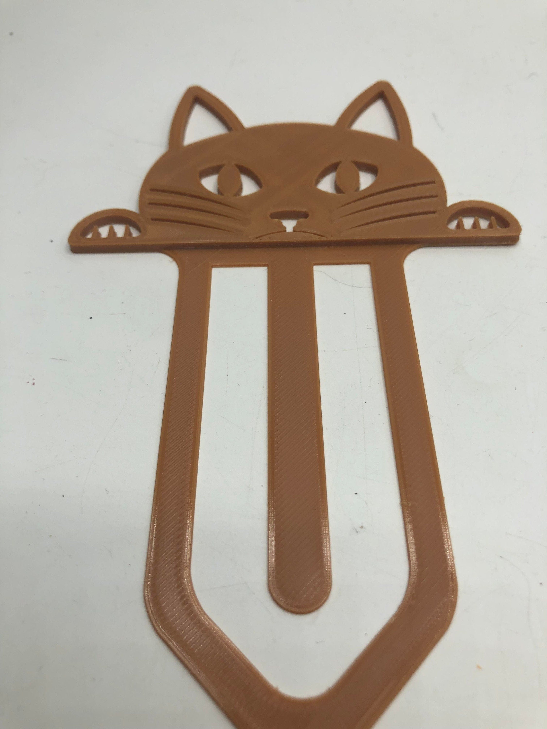 Cat Bookmark, Kitten Bookmark, Peeping Cat Bookmark, Cat Page Marker, Cat Lover Gift, Black/Ginger Cat, Under 5 Pound, Cat Stocking Filler