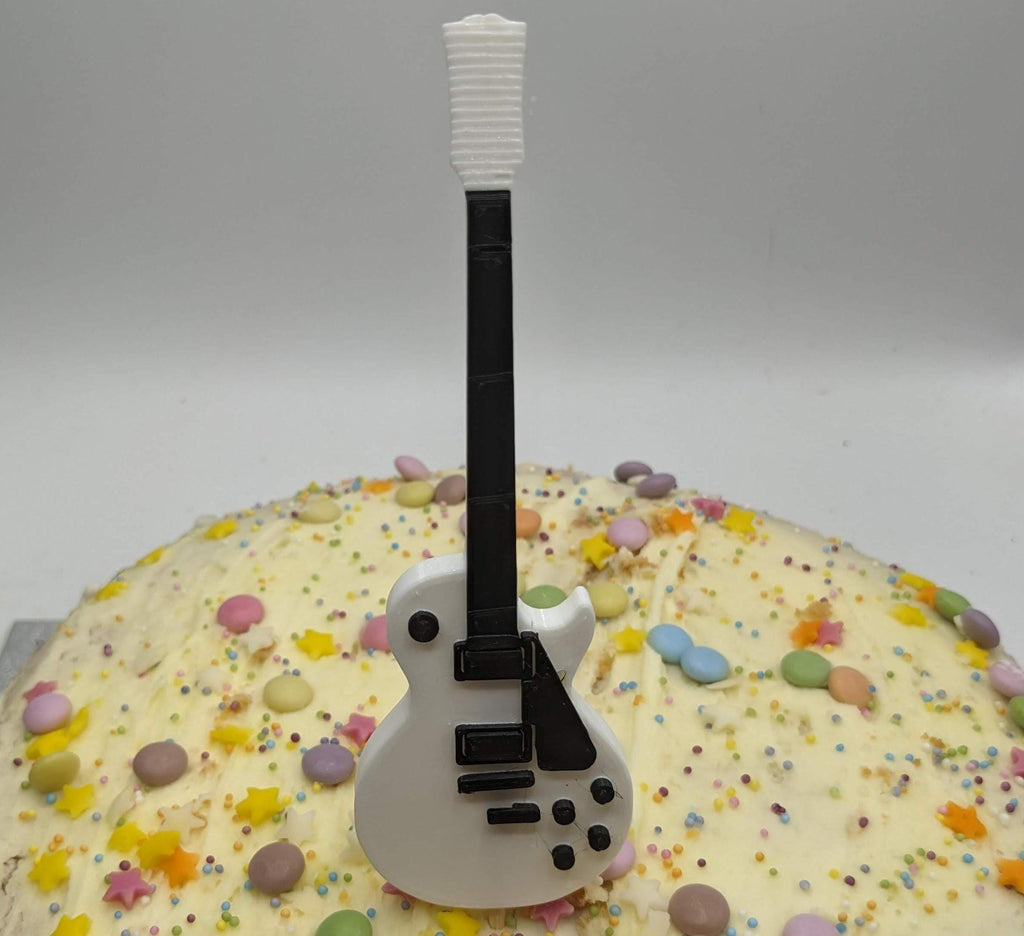 Electric Guitar Les Paul Cake Topper / Guitarist Cake Topper / Electric Guitar Cake Topper / Gift for Guitarist Birthday /Music Teacher Cake
