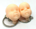 Creepy Dolls Head Keyring / Bag Charm - comes in Creepy and Extra Creepy / Weird Doll Head Keyring / Doll Head Charm / Creepy Bag Charm