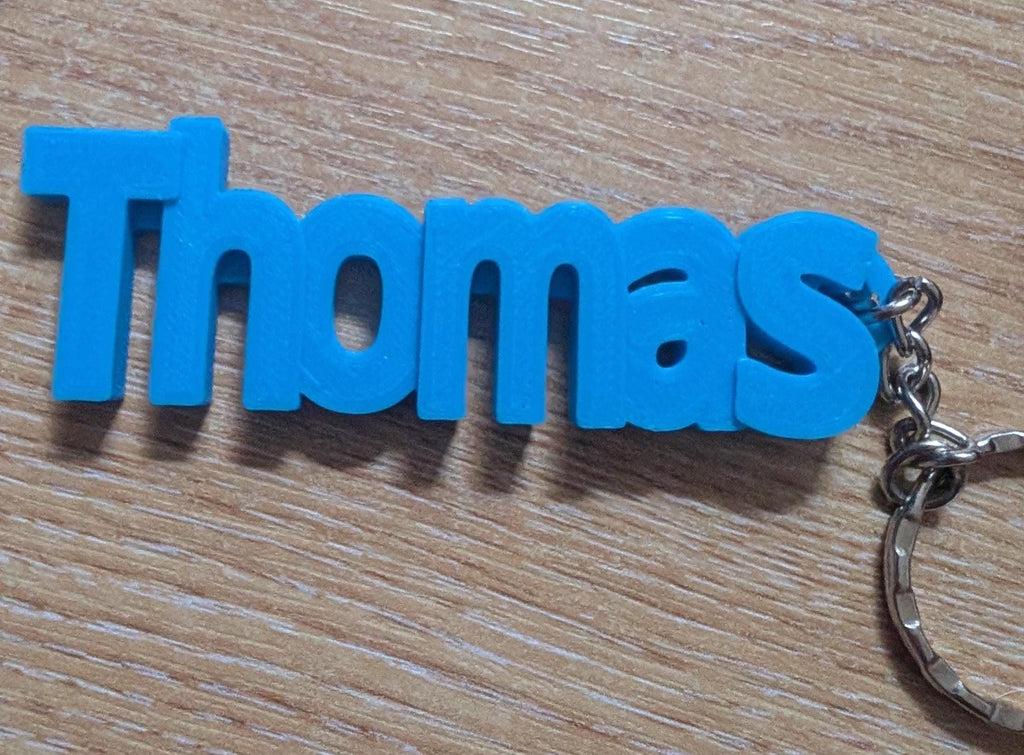 Back to School Keyring, Personalised Keyring, Party Bag Filler, Under 5 Pound Gift, Personalized Keychain, Small Personalised Gift, 3D Name