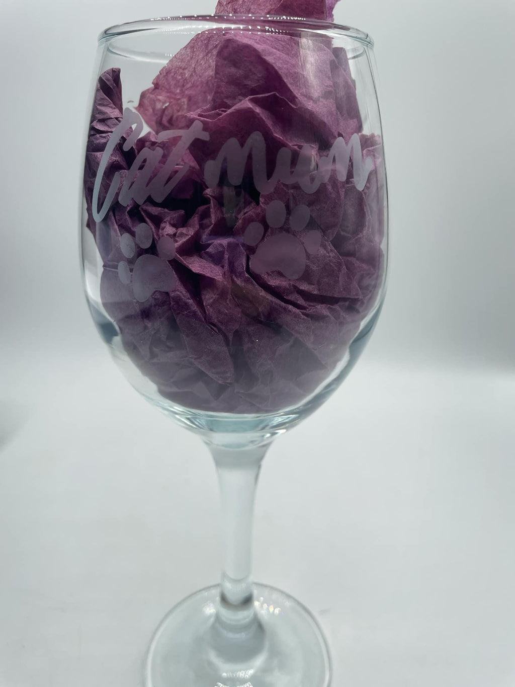 Etched Cat Mum Glass, Cat Mum Gin/Wine/Latte/Prosecco Glass, Mother's Day Gift, Mum  Cat Gift, Cat Mam Glass, Christmas Gift, Cat Mom Glass