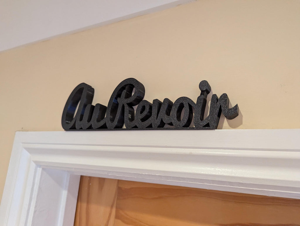 Au Revoir Door Sign, Exit Door Sign, Door Topper, Custom Door Sign, Goodbye Wall Sign, Above Door Sign, Quirky Sign, Bye Hall Sign