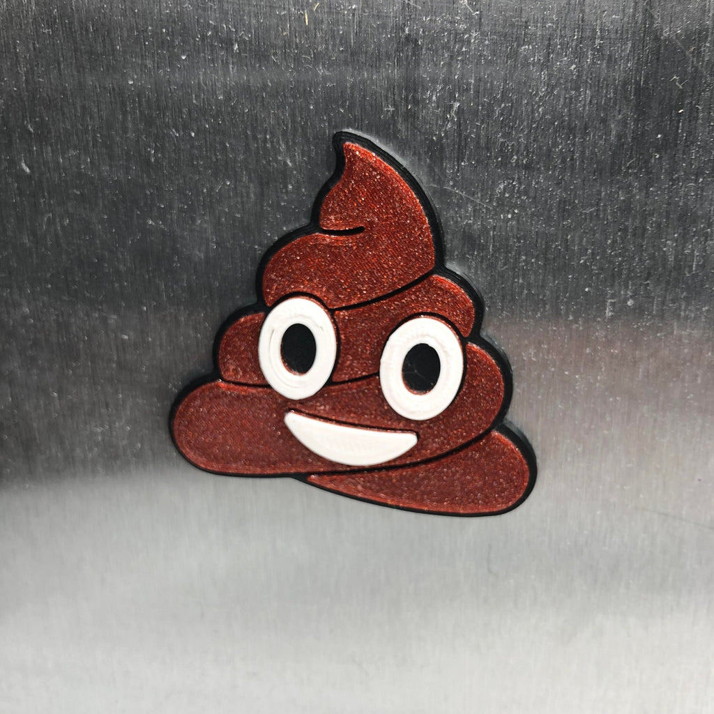 Sparkly Brown Poop Magnet / Smiling Pile Poo Magnet / Poo Shaped Magnet / Poo Shaped Fridge Magnet / Novelty Poo Magnet / Poop Joke Magnet