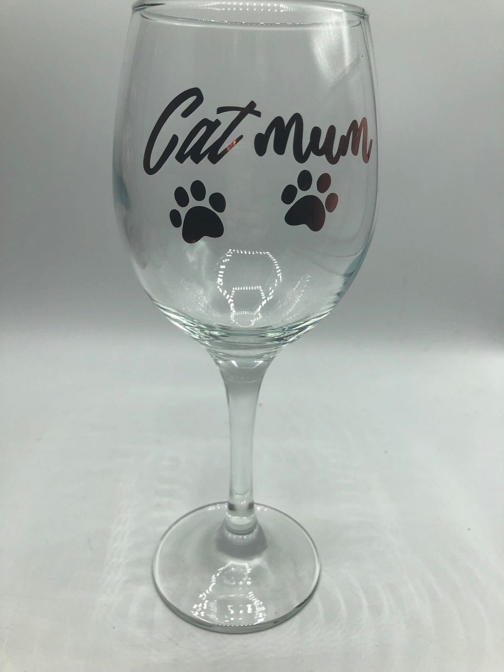 Cat Mum Glass / Cat Mum Gin/Wine/Latte/Prosecco Glass / Mother's Day Gift / Mum Gift / Cat Mam Glass / Christmas Gift / Cat Mum / Cat Mam