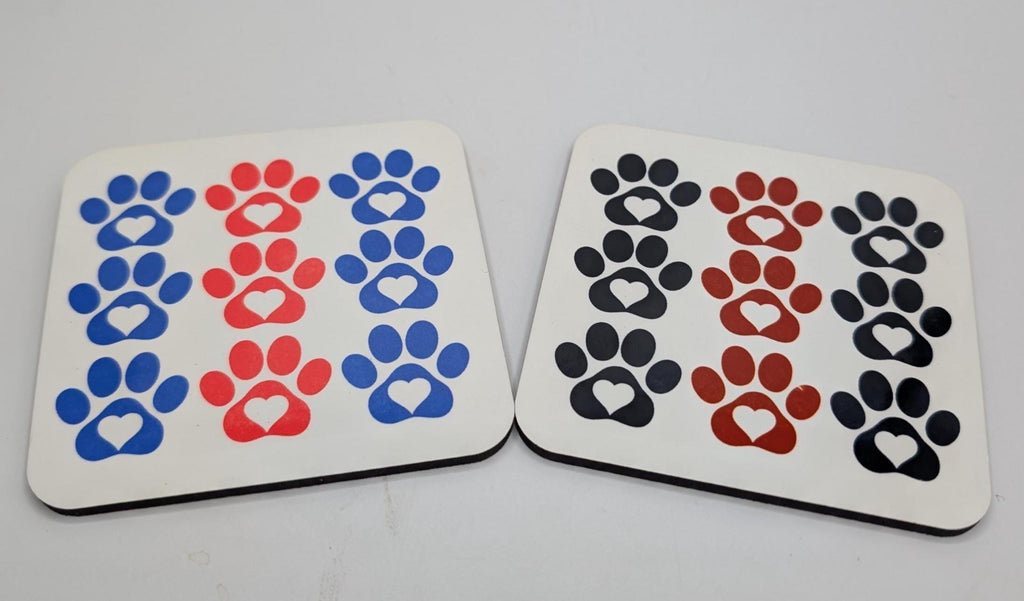 Dog Paw Print Coaster, Dog Lover Gift, Dog Mum Gift, Dog Dad Gift, Animal Coaster, Puppy Owner Gift, Gift for Dog Owner, Dog Paw Shape Gift