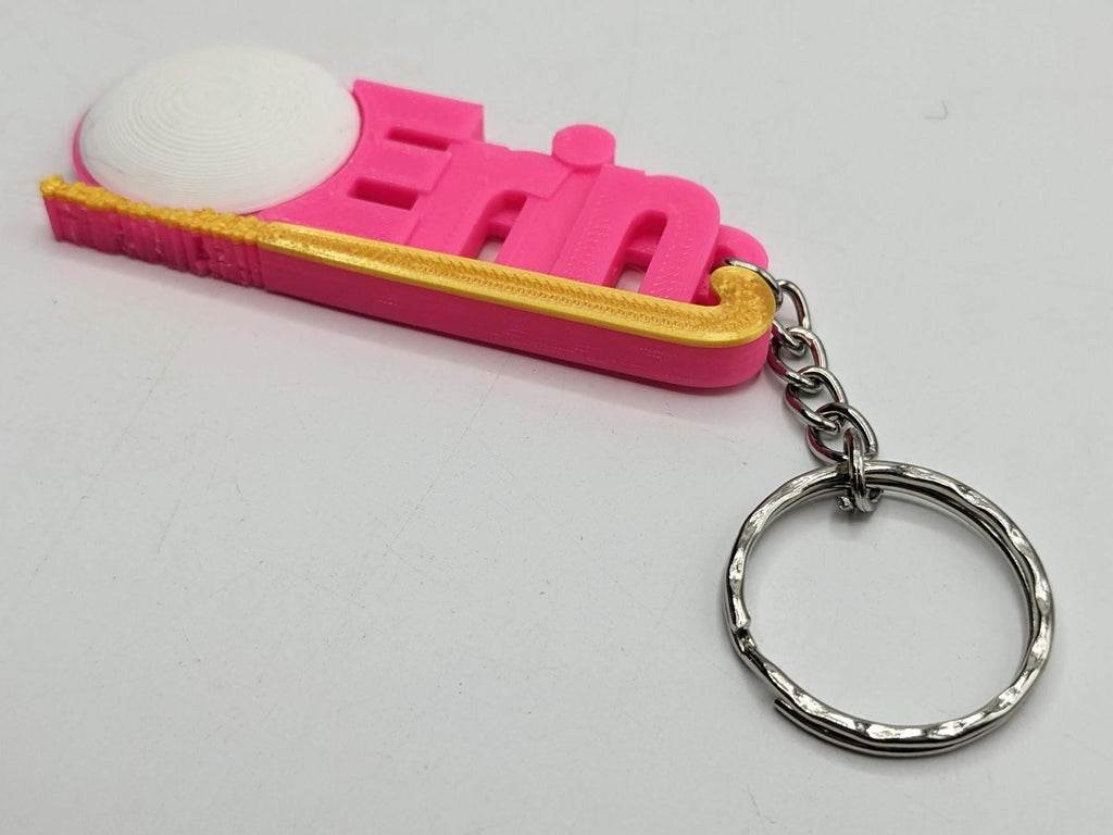 Field Hockey Keyring / Hockey Party Bag / Hockey Team Keyring / Grass Hockey / Hockey Player Gift / Personalised Hockey Gift / Hockey Party