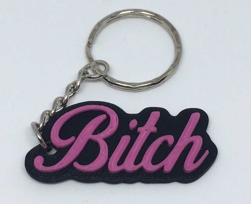 Bitch Keyring / Swear Words / Funny Joke Gift / Hen Party Bag Filler / Novelty Bitch Keyring / Bitch Keychain / Bitch Bag Tag / Friend Gift