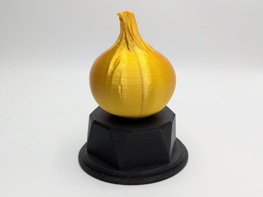 Personalised Onion Trophy, Onion Layers Trophy, Onion Lover Gift, Vegetable Award, Onion Award Trophy, Custom Onion Trophy, Onion Shape Gift