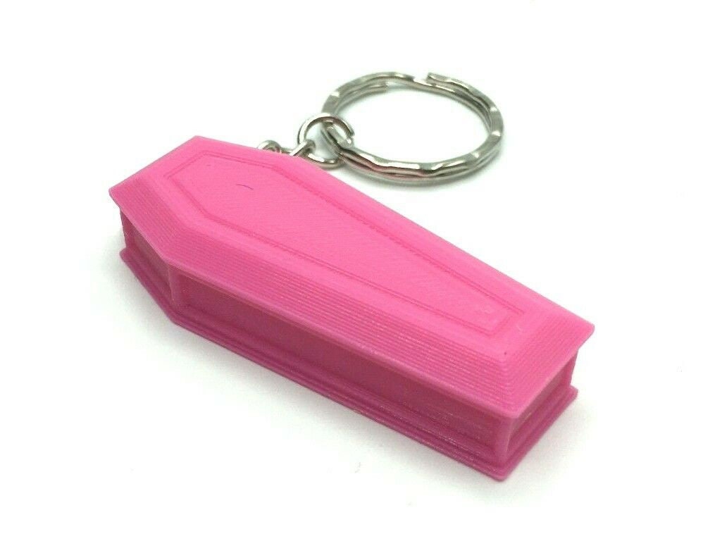 Coffin Keyring, Gothic Keyring, Halloween Keyring, Halloween Keychain, Under 5 pound, Coffin Shaped Keyring, Gift for Gothic Lover, Coffin