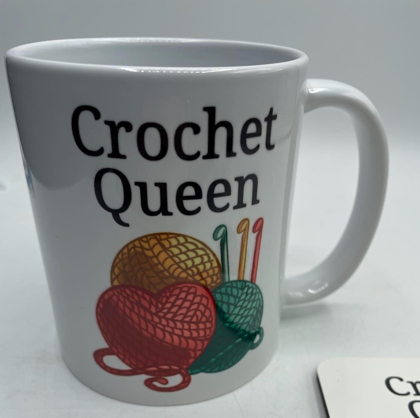 Crochet Queen Mug, Funny Gift for Crocheter, Crochet Gift, Crochet Lover Gift, Crochet Queen Gift, Crochet for her, Crochet for him, Crochet
