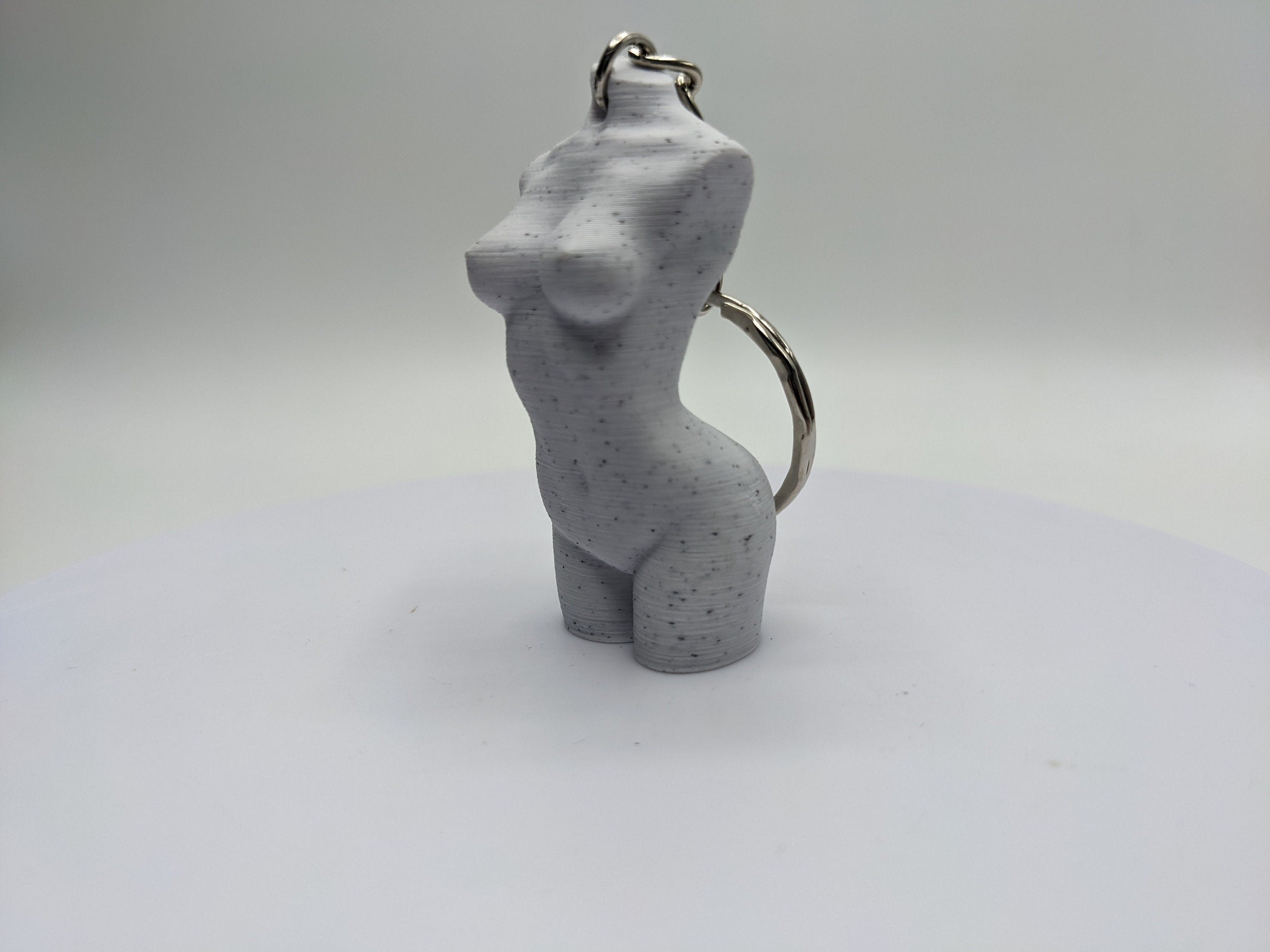 Mini Female Torso Keyring / Female Torso Keychain / Torso Goddess Keyring / Female Goddess Keychain / Mini Female Statue Keyring / Torso Tag