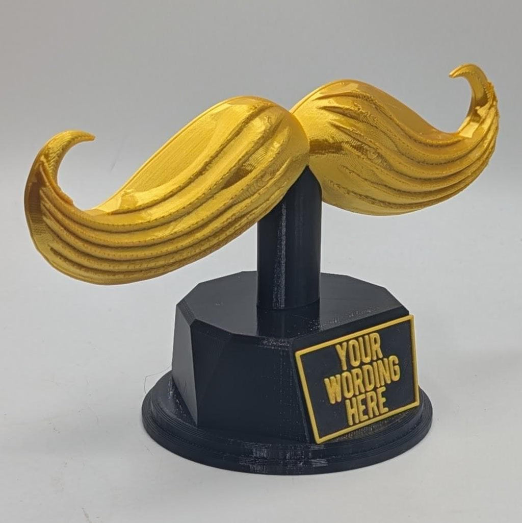 Personalised Moustache Trophy, Movember Award Gift, Custom Trophy Gift, Moustache Award Gift, Office Trophy, Best Moustache Gift, Moustache