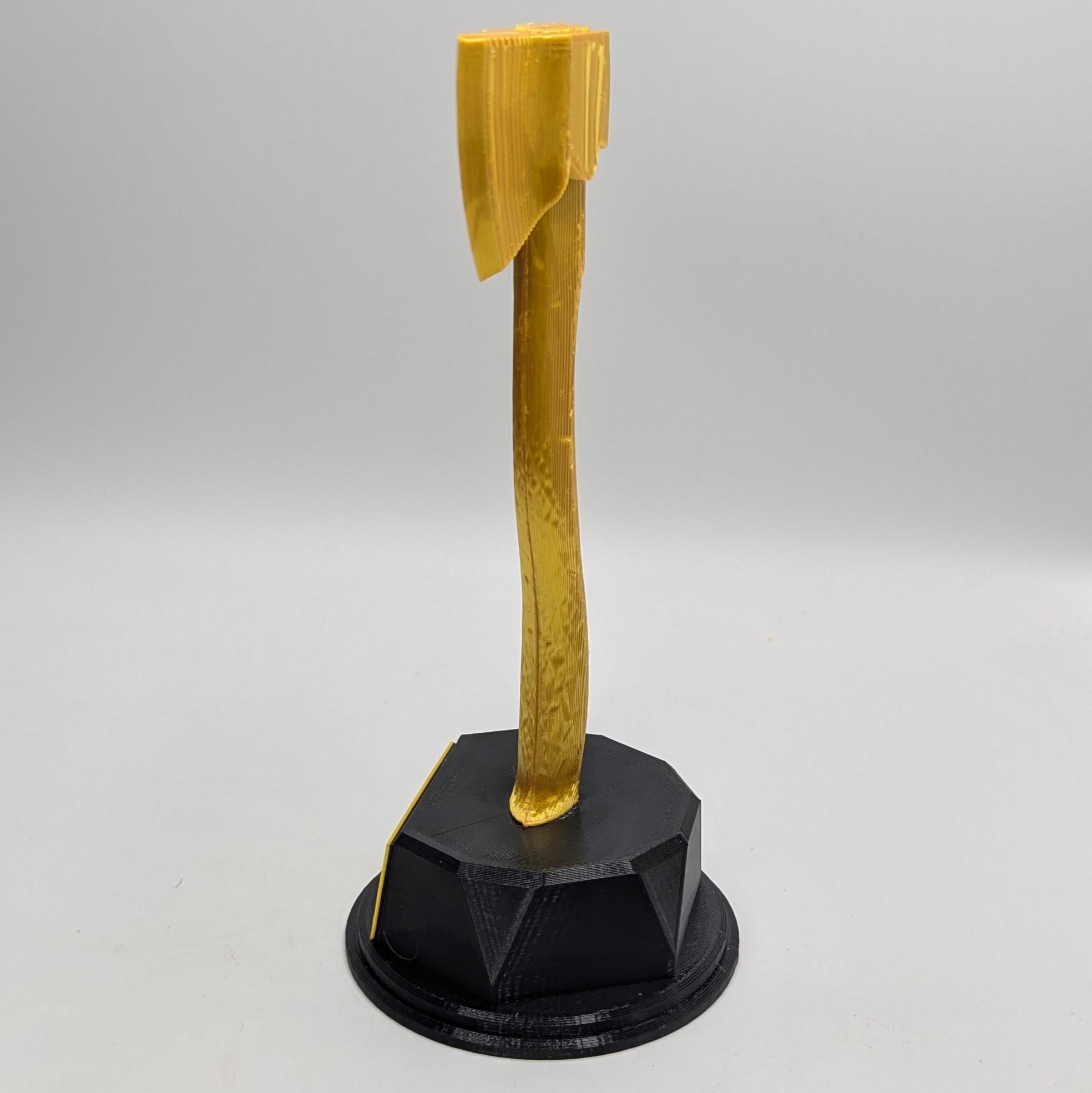 Hatchet Axe Trophy, Axe Award, Custom Trophy Gift, Hatchet Axe Trophy, Digger Award, Golden Axe Trophy,  Carpenter Trophy Award, Hatchet Axe