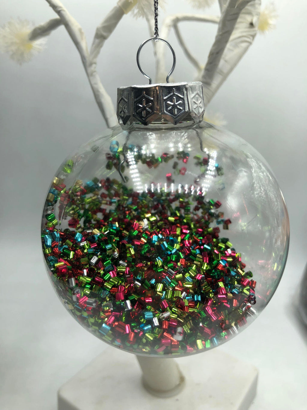 Personalised Glitter Bauble, Name & Date Bauble, Personalised Bauble, Tree Personalised Decor, Personalised Christmas Gift, First Christmas