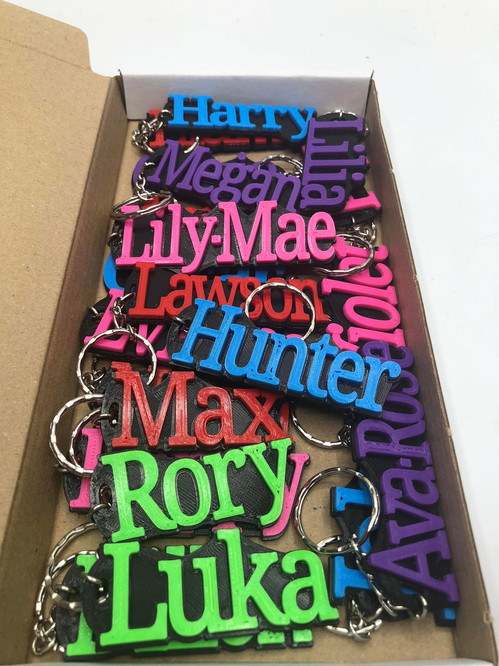 Personalised Name Keyring, Personalised Bag Tag, Party Bag Fillers, School Bag Tag, Back to School, School Leavers Gifts, Name Gift Keyring