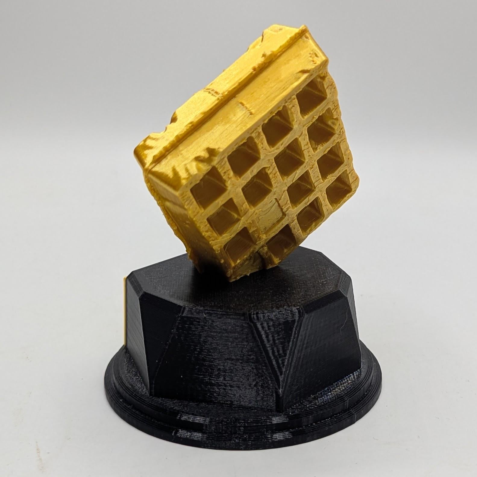 Personalised Waffle Trophy, Waffle Award Gift, Custom Trophy Gift, Funny Waffle Award Gift, Office Trophy, Waffle Lover, Biggest Waffler